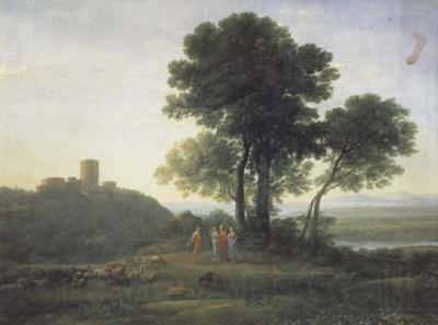Claude Lorrain Landscape with Jacob and Laban (mk17) Norge oil painting art